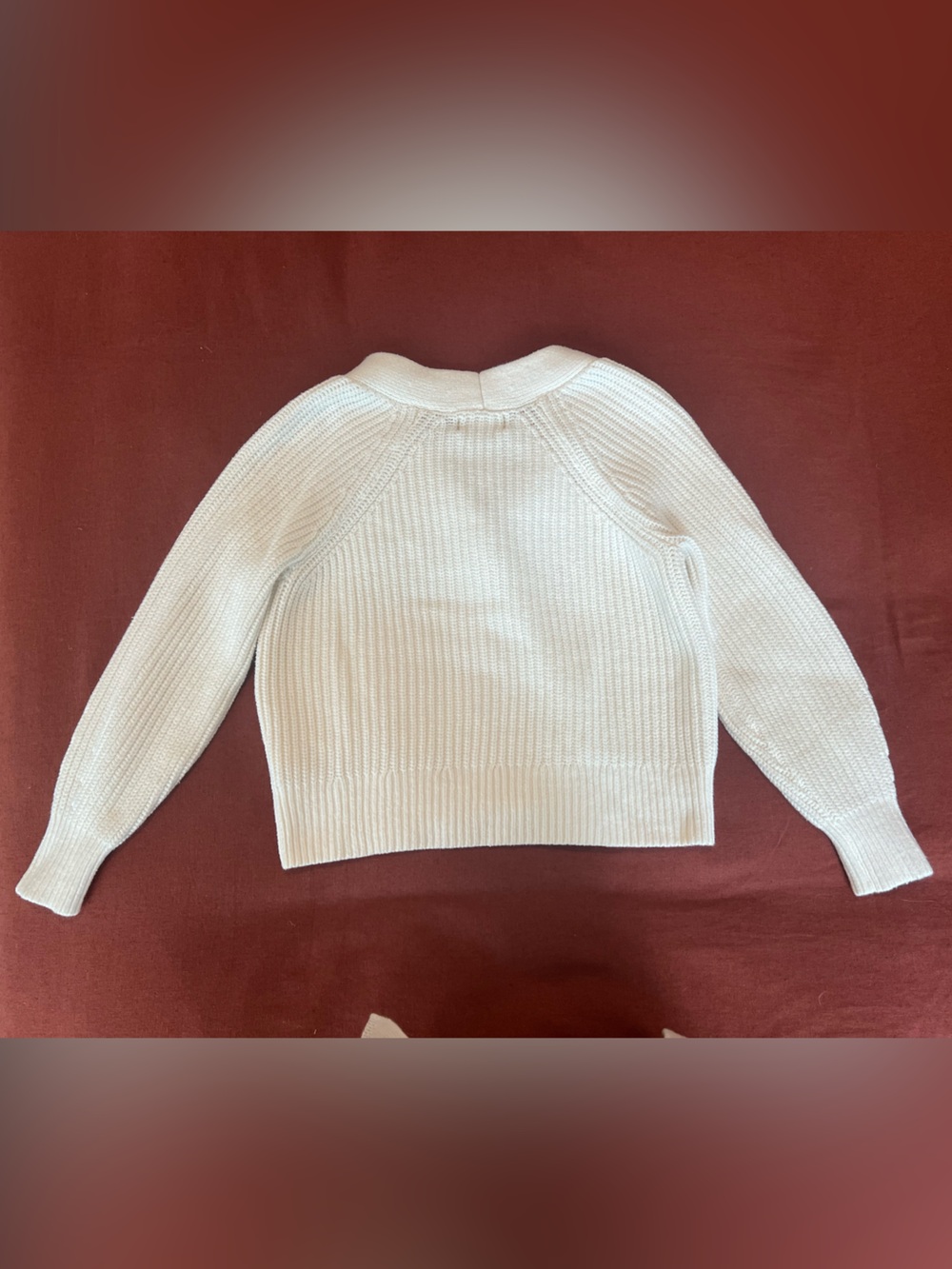 Old Navy Cream Button-Front Ribbed Cardigan - Picture 2 of 2
